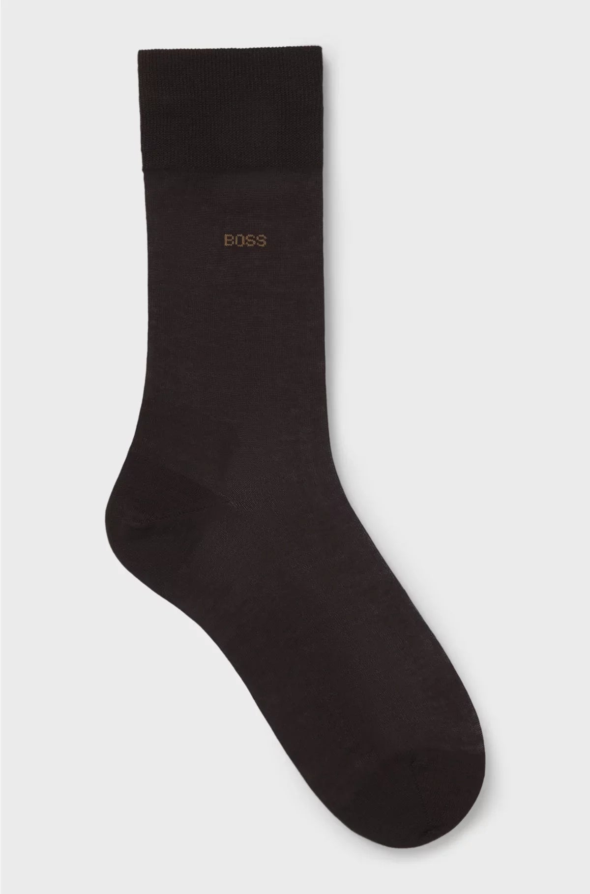 REGULAR-LENGTH LOGO SOCKS IN MERCERISED EGYPTIAN COTTON