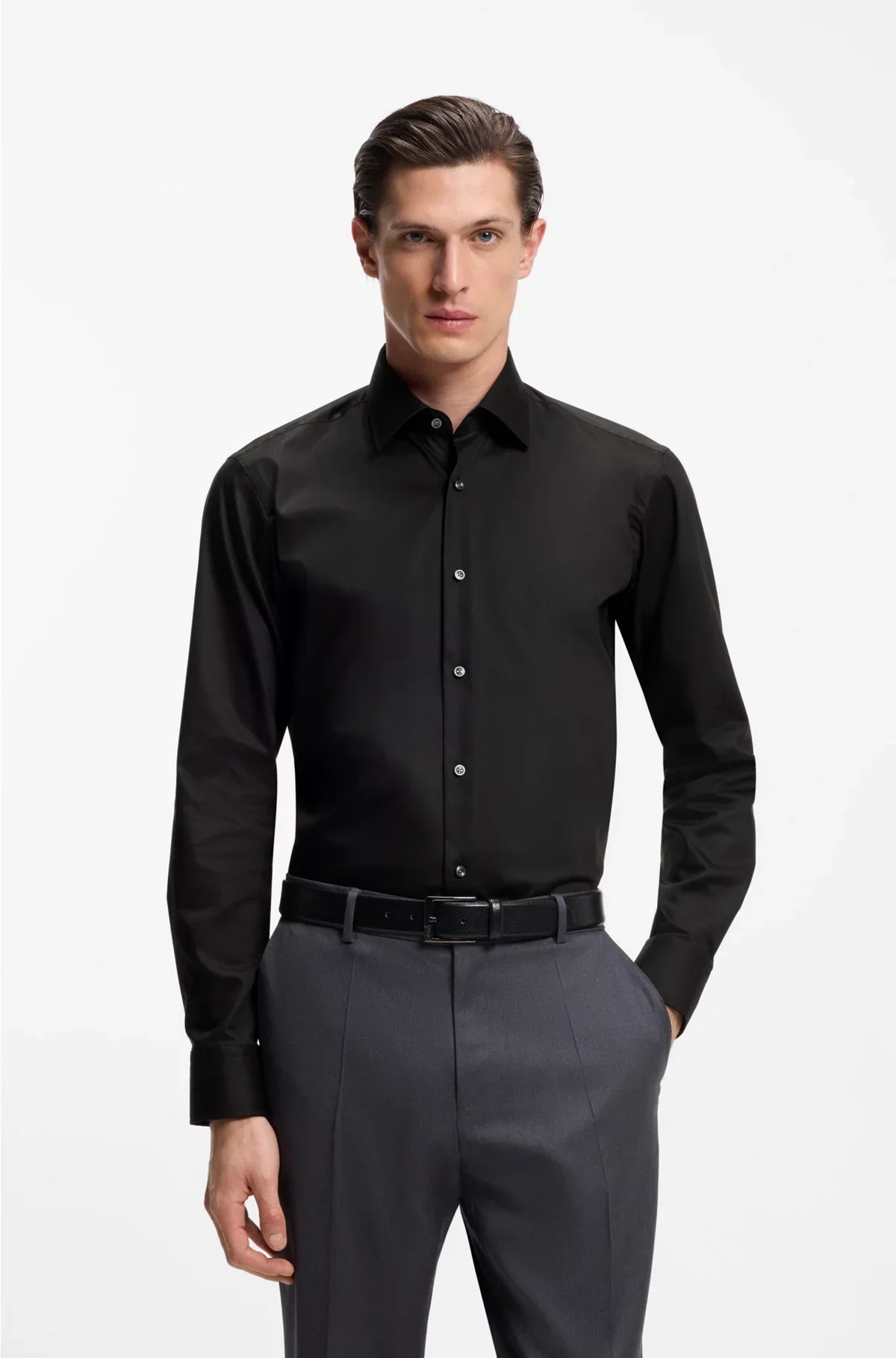 Camicia REGULAR-FIT in popeline di cotone facile da stirare