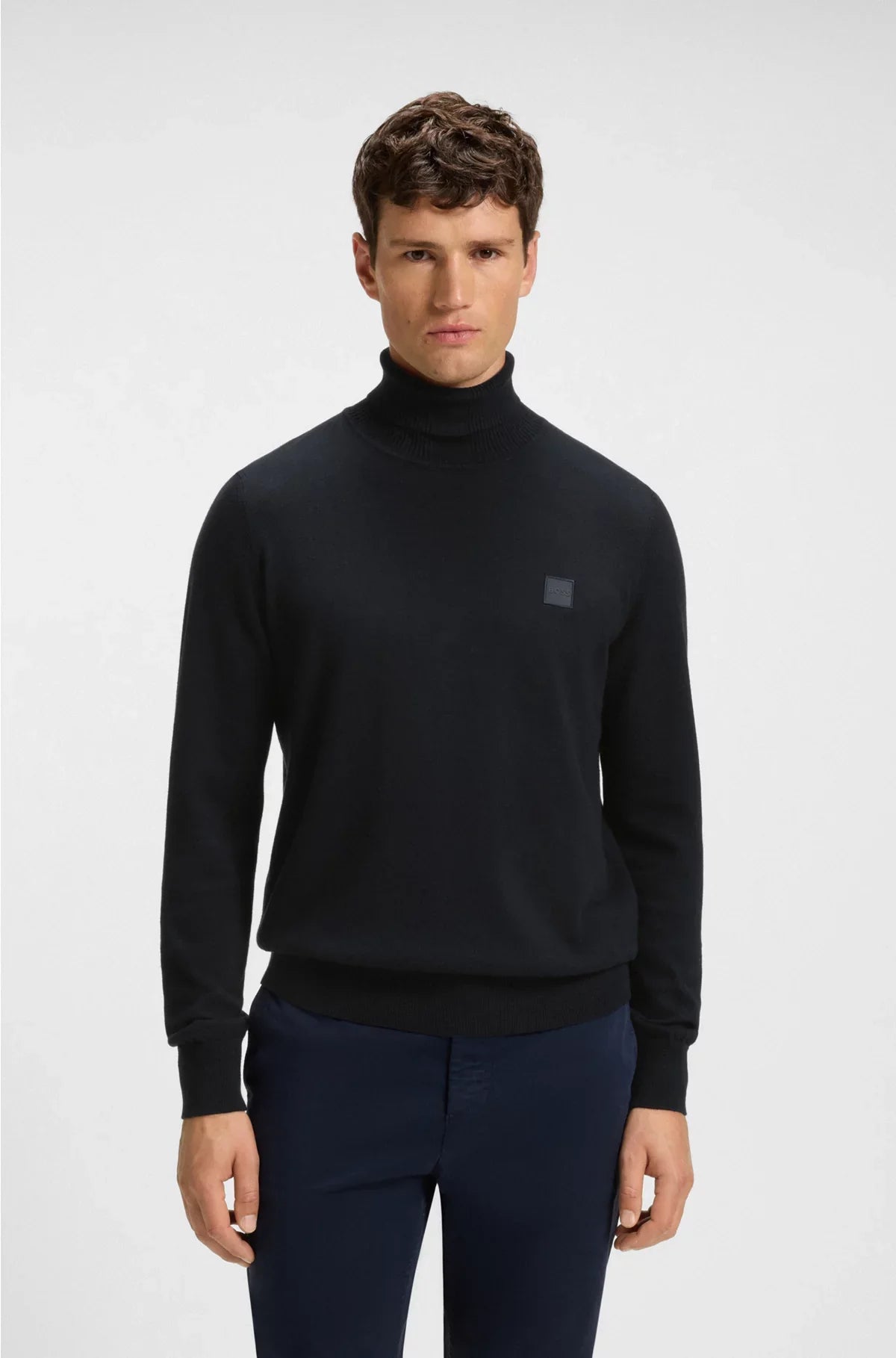 ROLLNECK SWEATER IN COTTON AND CASHMERE