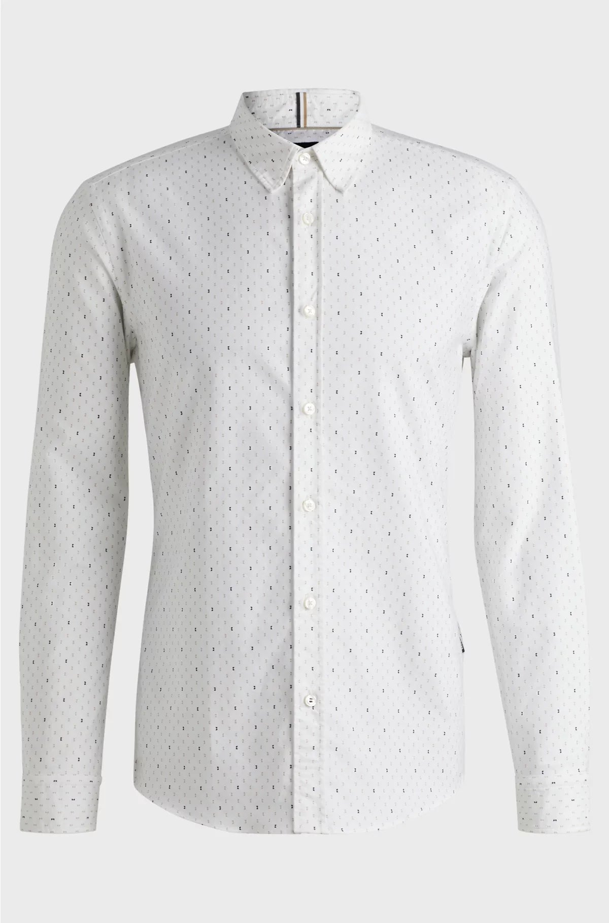 SLIM-FIT SHIRT IN PRINTED OXFORD COTTON