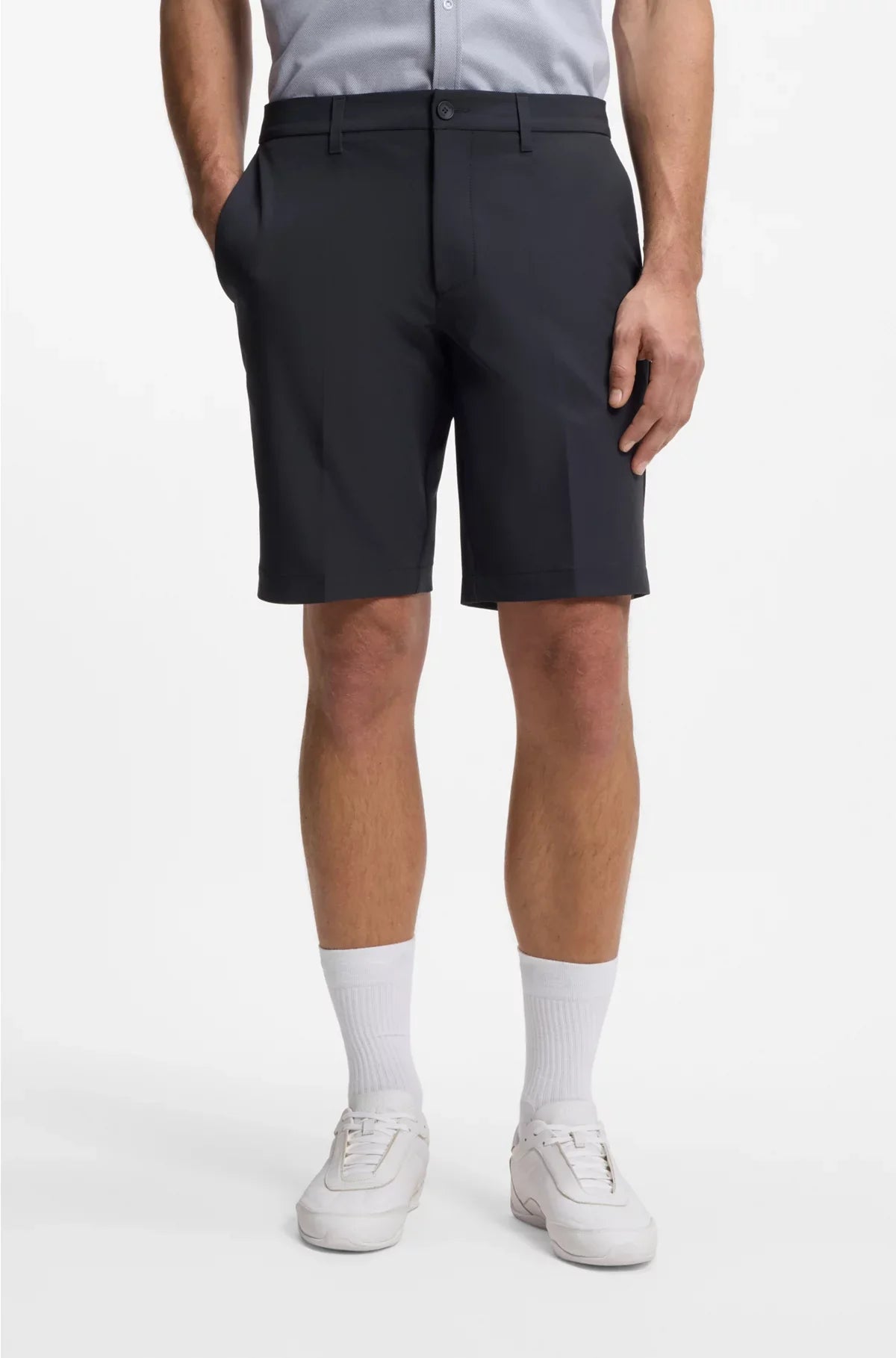 SHORTS SLIM-FIT IN TESSUTO ELASTICIZZATO IDROREPELLENTE