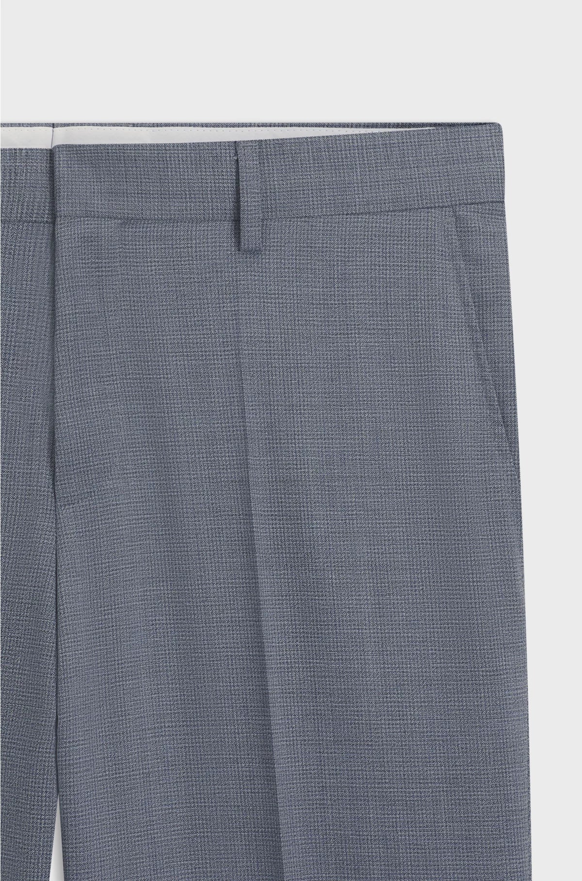 FORMAL TROUSERS IN A PATTERNED VIRGIN-WOOL BLEND