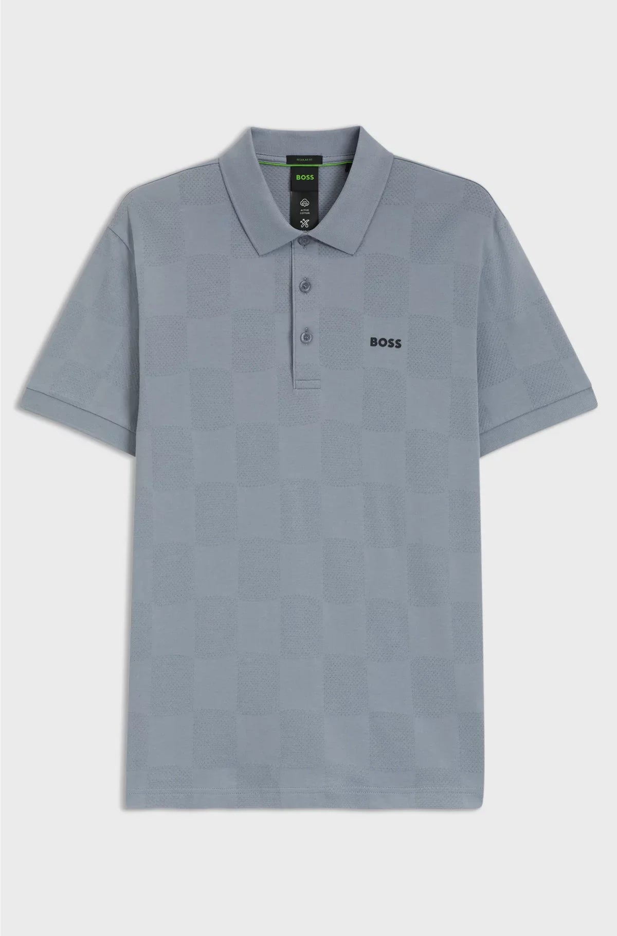 POLO IN COTONE CON BODY-MAPPING JACQUARD
