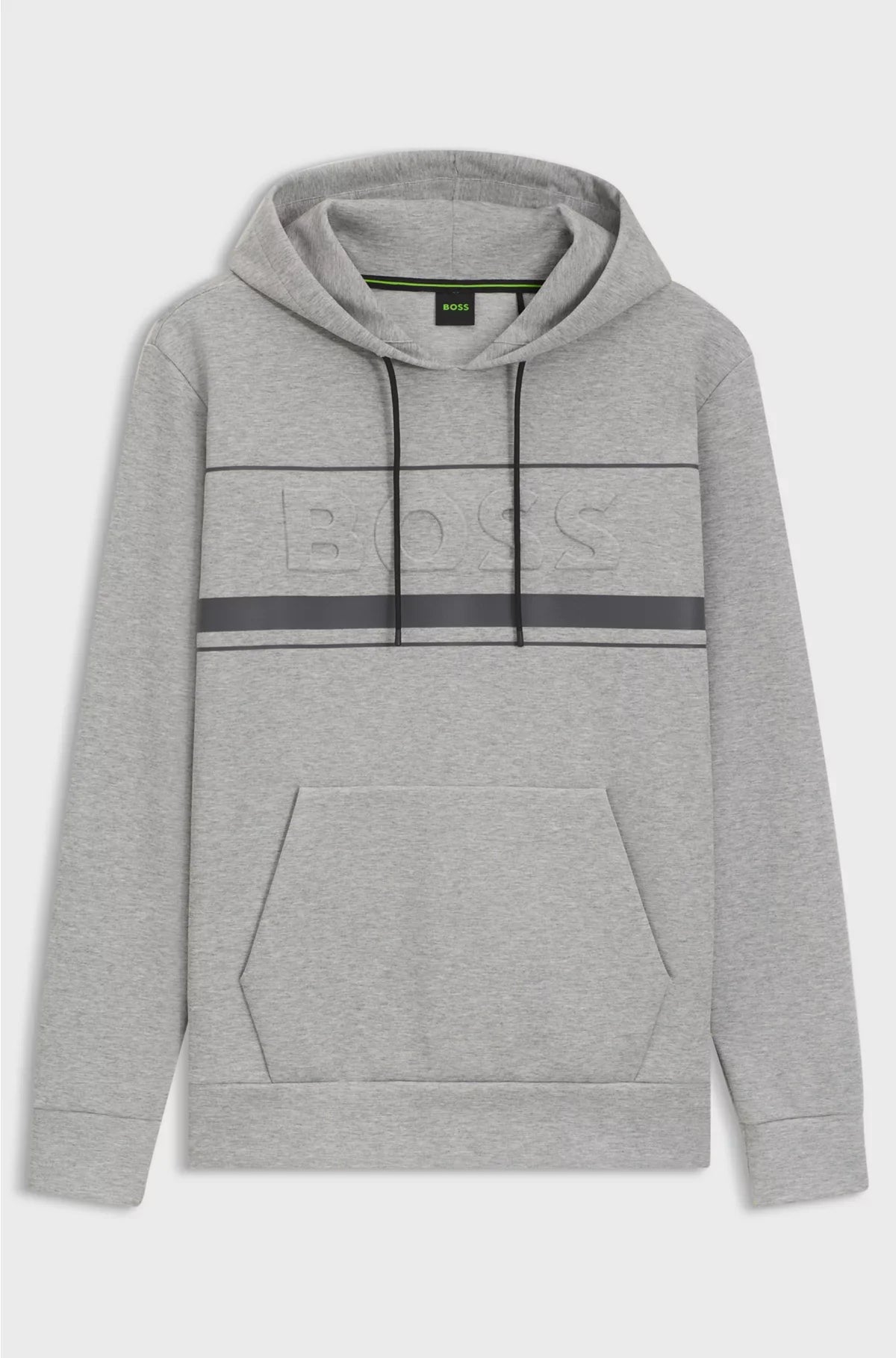COTTON-BLEND HOODIE WITH STRIPE DETAILS