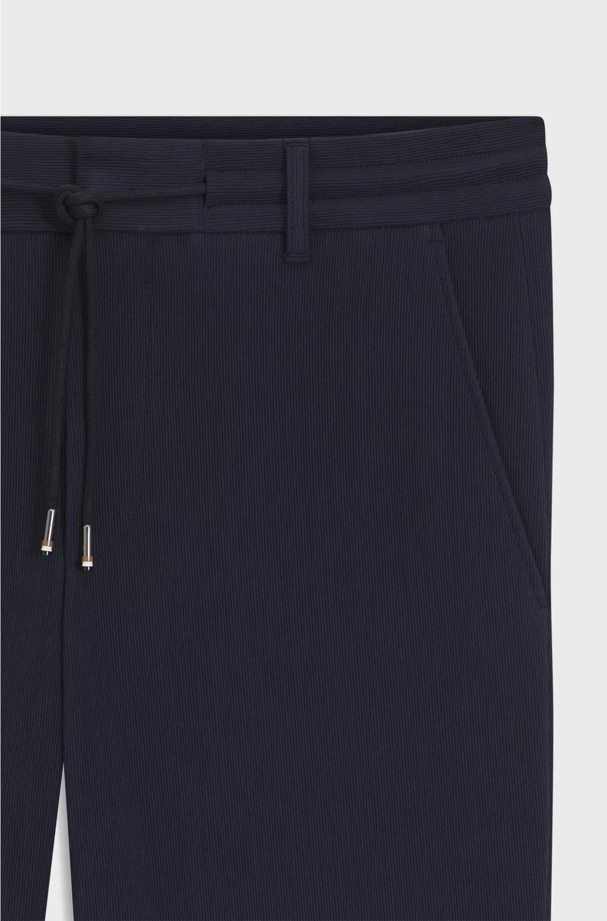 TAPERED-FIT TROUSERS IN A COTTON BLEND
