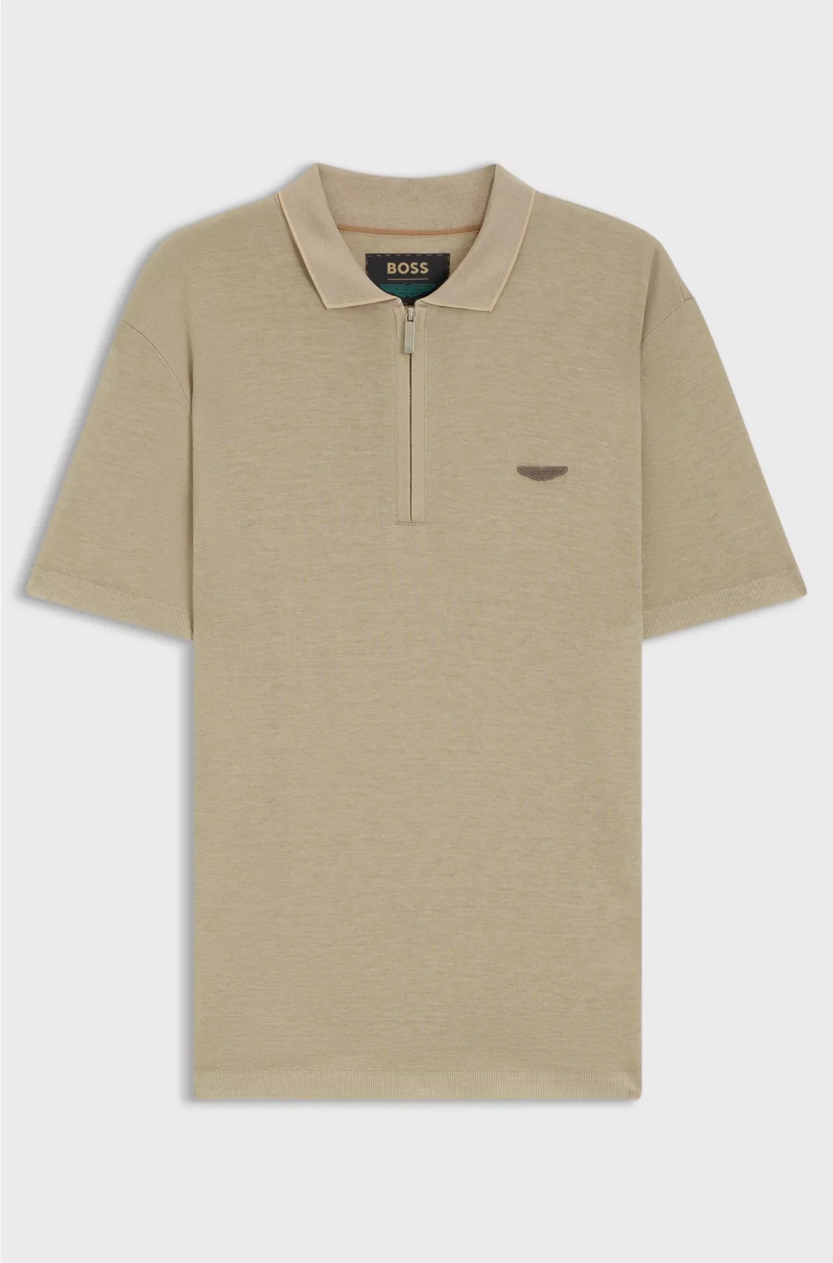 POLO CON LOGO IN NABUK