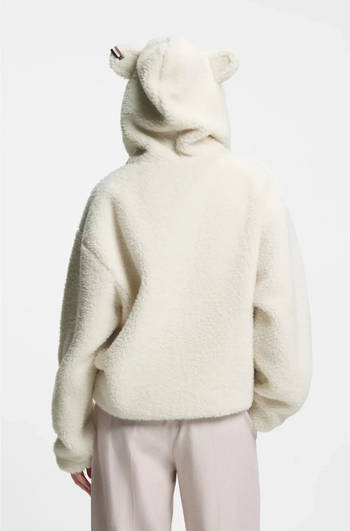 ALL-GENDER LOGO HOODIE IN TEDDY FABRIC