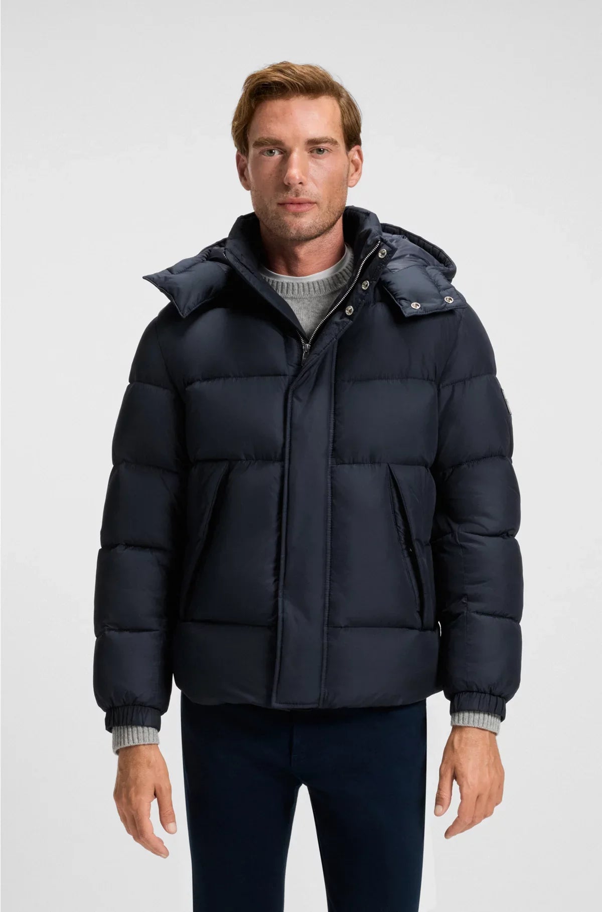 WATER-REPELLENT JACKET WITH LOGO BADGE