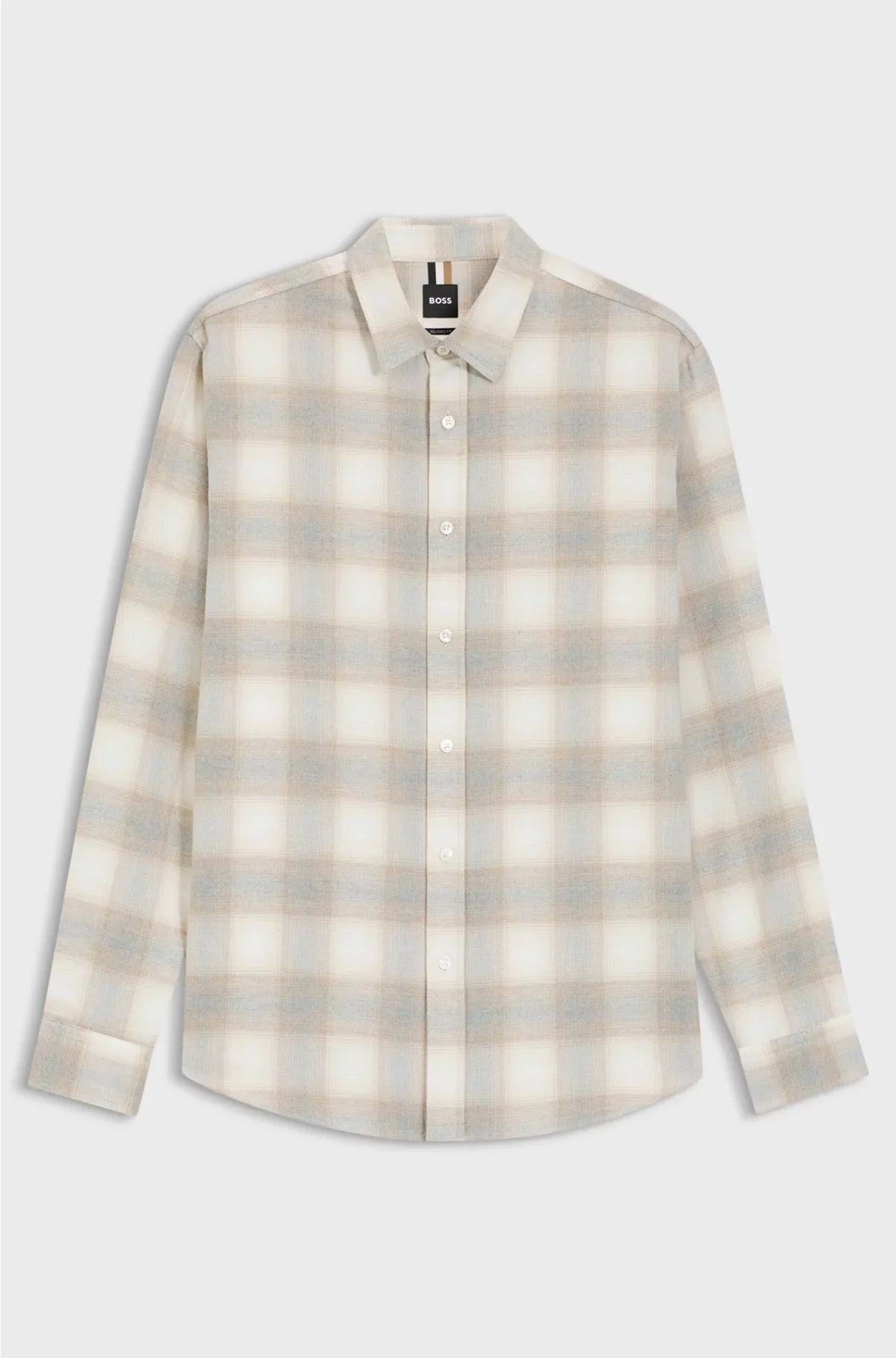 RELAXED-FIT SHIRT IN CHECKED COTTON FLANNEL