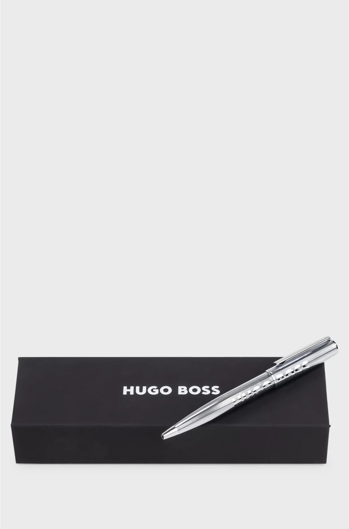 CHROME BALLPOINT PEN WITH TONAL LOGO
