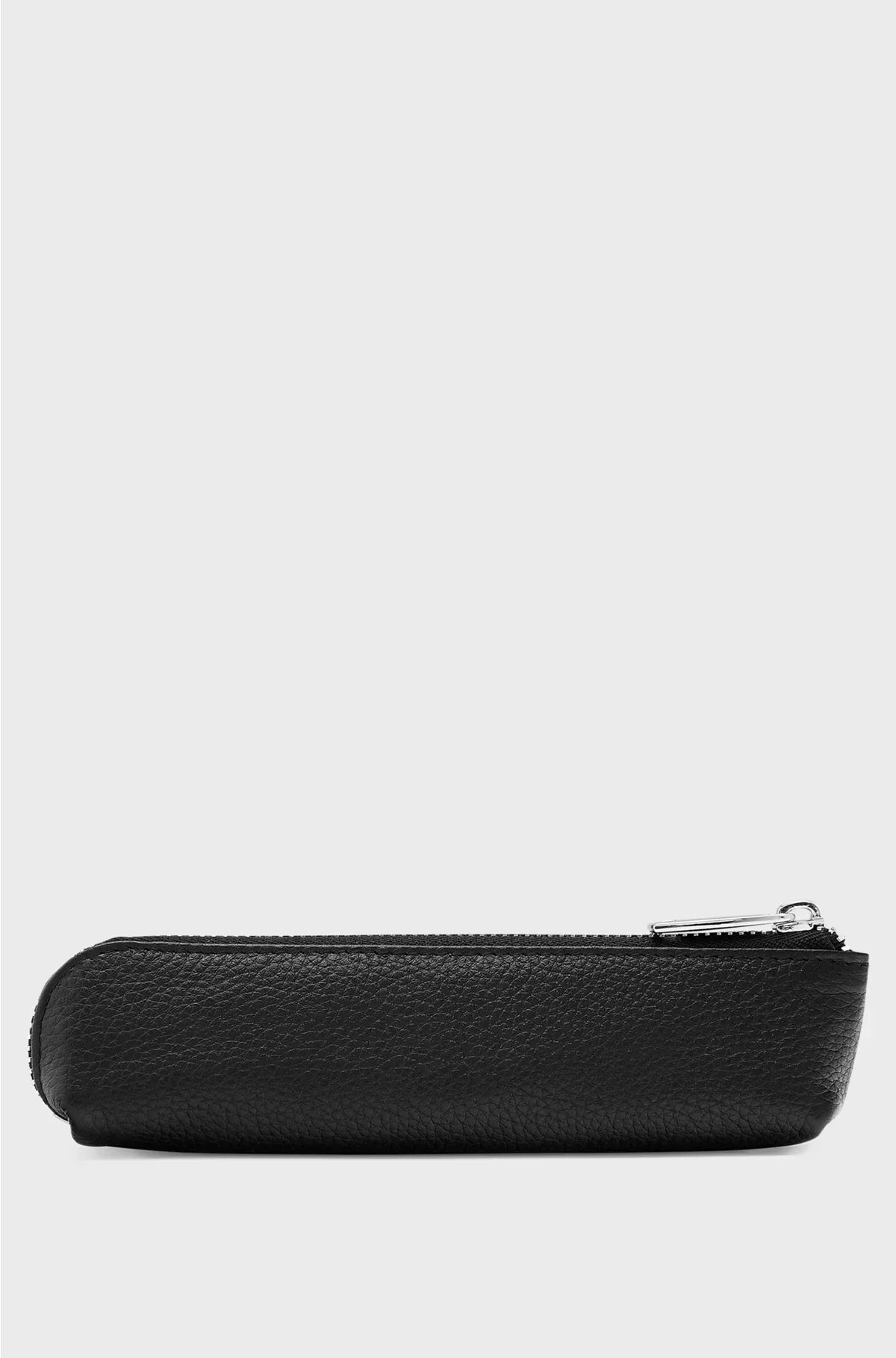 PORTAPENNE IN PELLE BOTTALATA NERA CON LETTERING LOGO