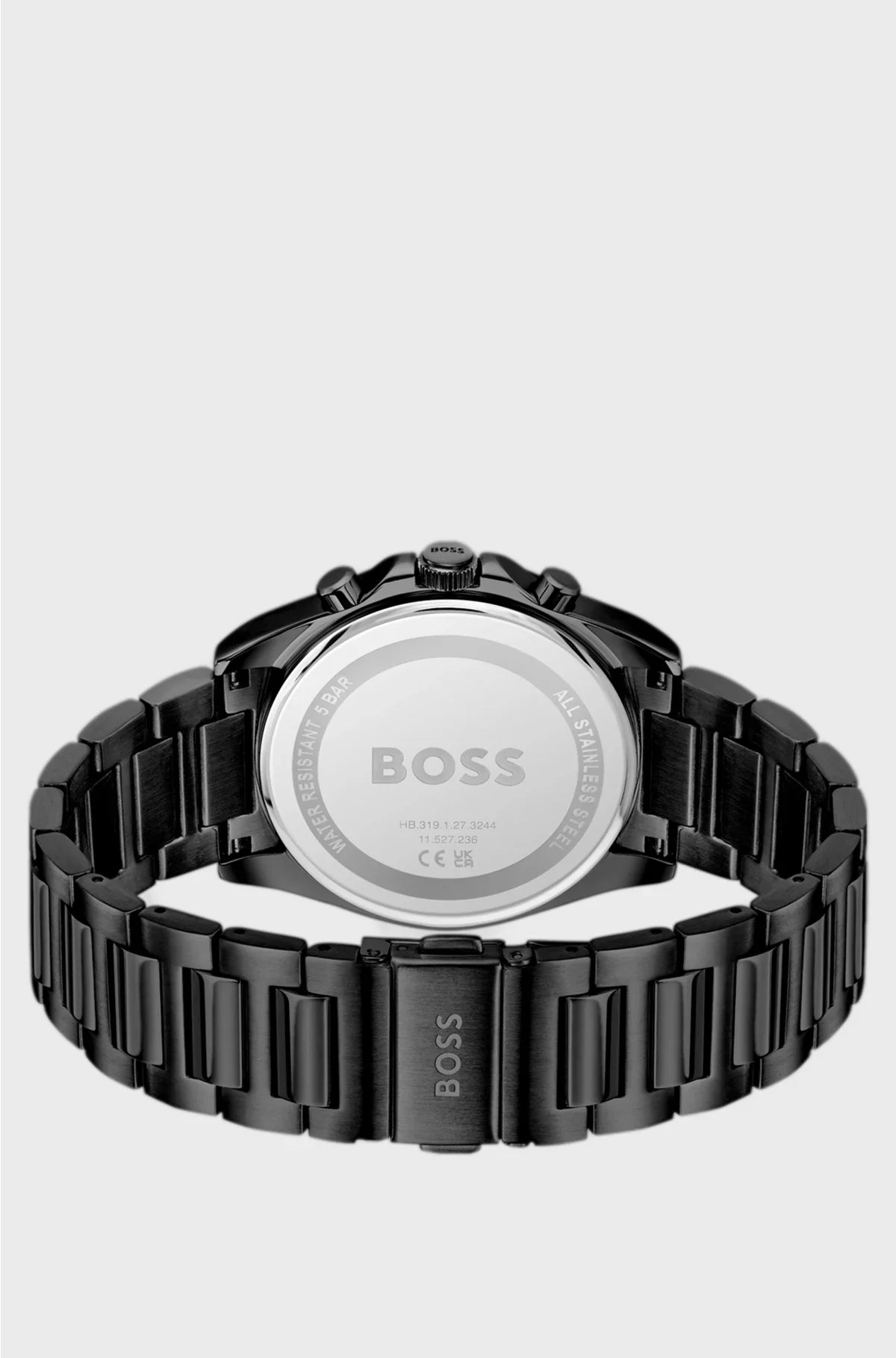 STRIKE BLACK-PLATED WATCH WITH TONAL H-LINK BRACELET