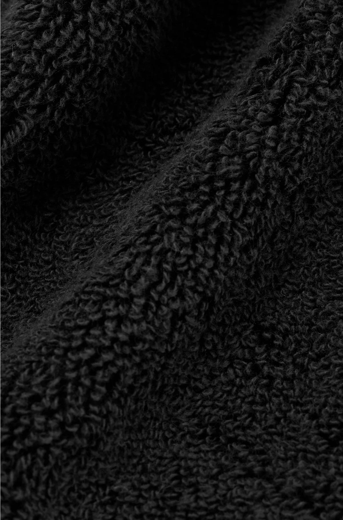 BLACK AEGEAN-COTTON WASHING MITT WITH TONAL LOGO