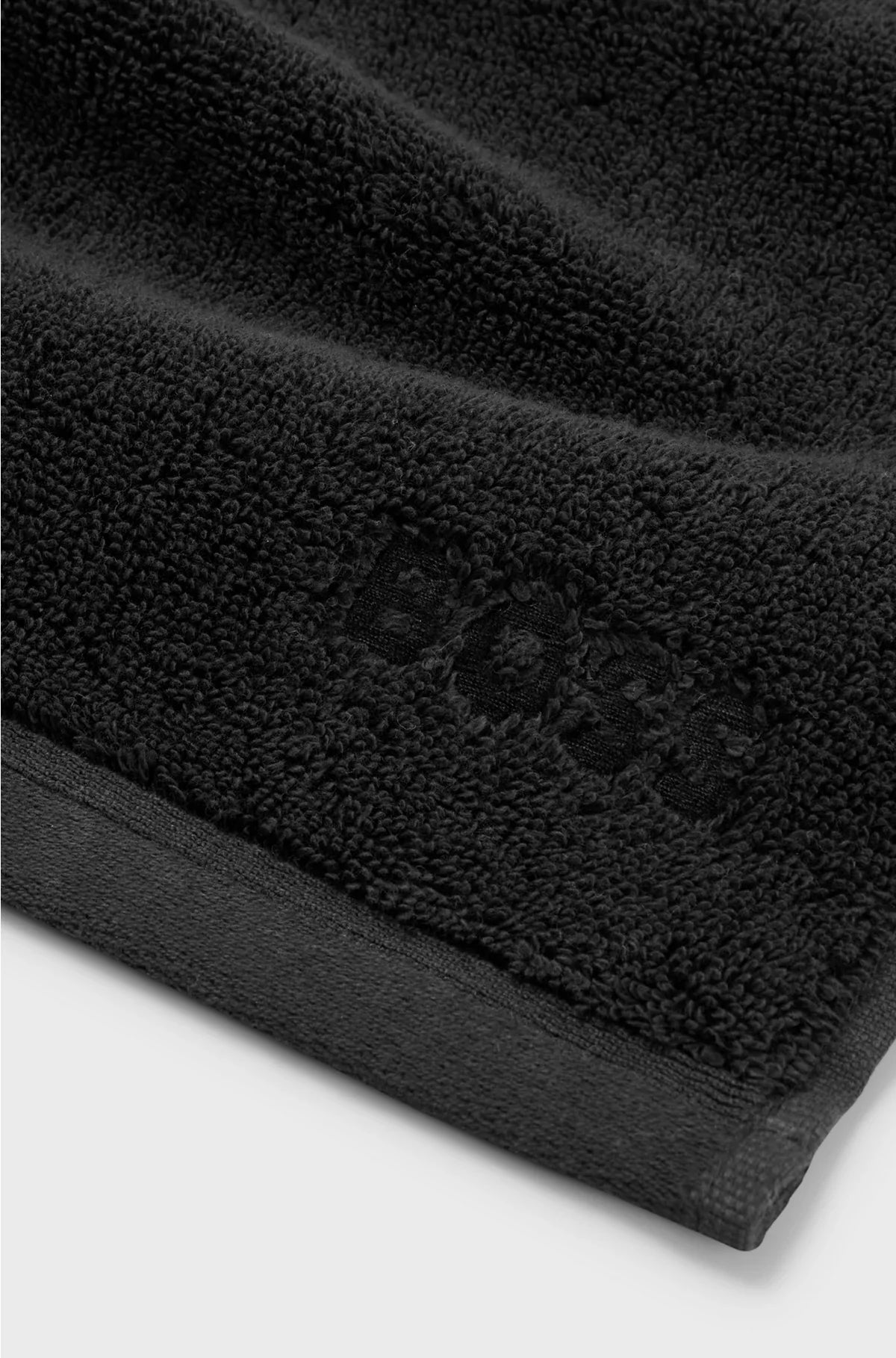 Salvietta in cotone egeo con logo ricamato
