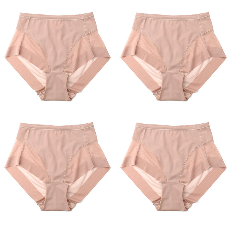 🎁(4 pieces) Buy 1 get 3 free ⏳High Waist Ice Silk Seamless Shaping Briefs