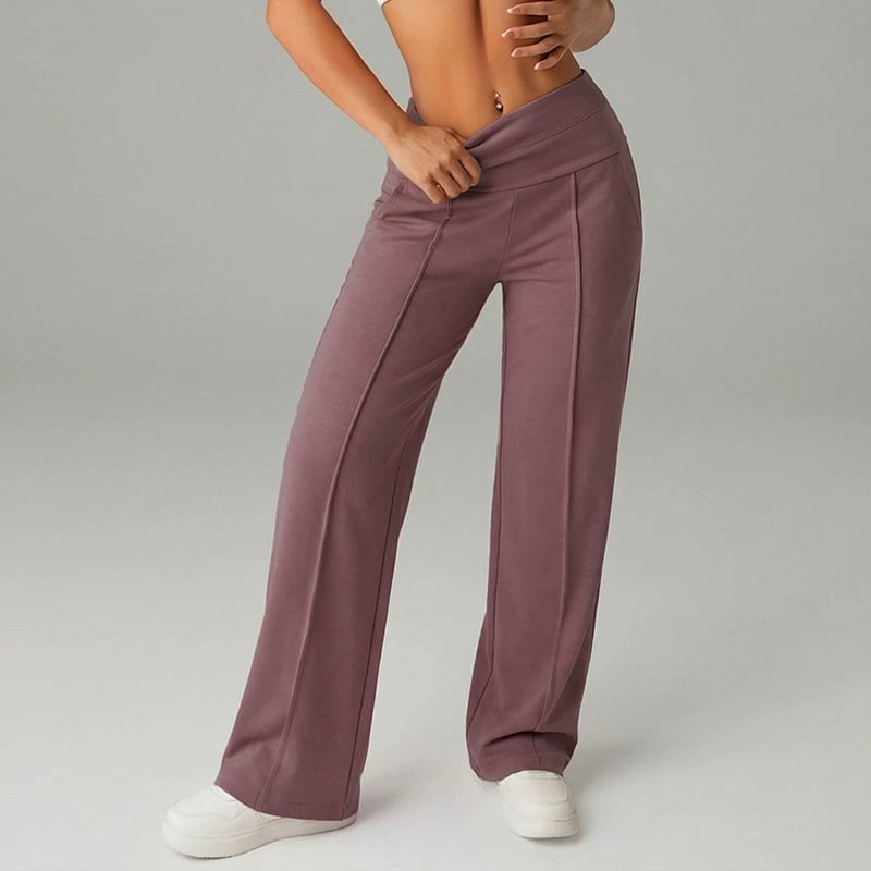 💞50K+ SOLD!☕🧘‍♀️Women's High Waist Wide Leg Pants – Soft stretch fabric, gentle tummy control! Flattering fit for every shape. Easy pull-on, no tricky buttons. Your everyday essential. 🧵🦵