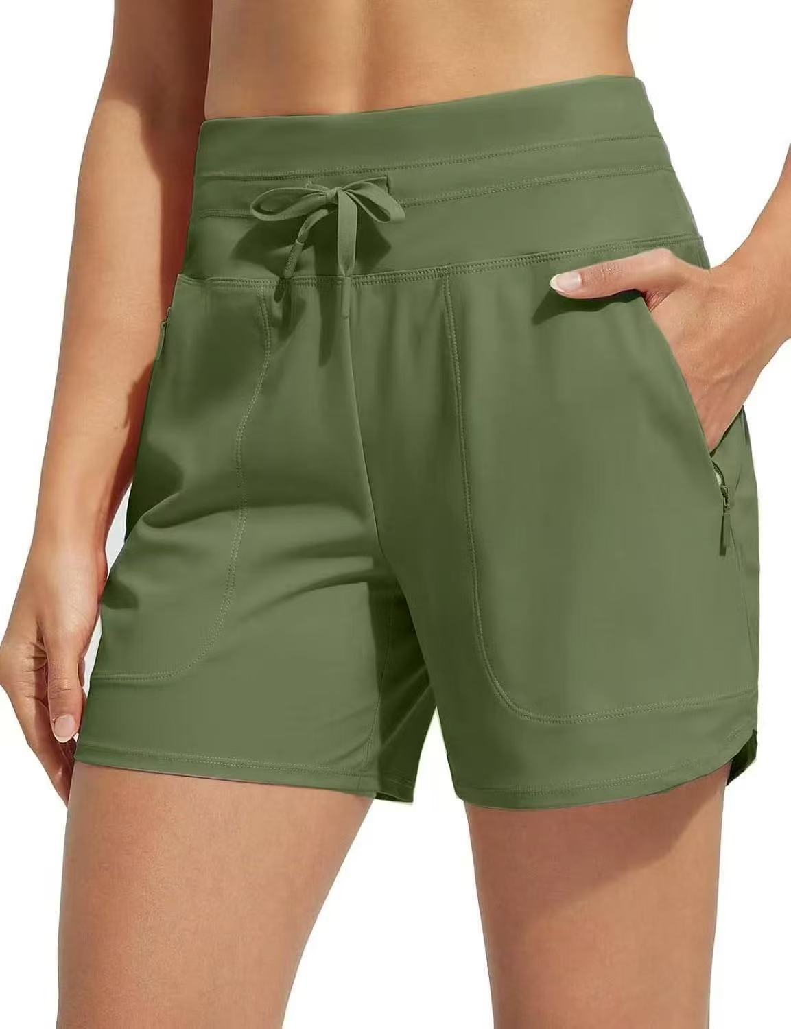 🌞Summer Hot Sale 50% OFF🩳Women's High-Waisted Quick-Dry Swim Shorts