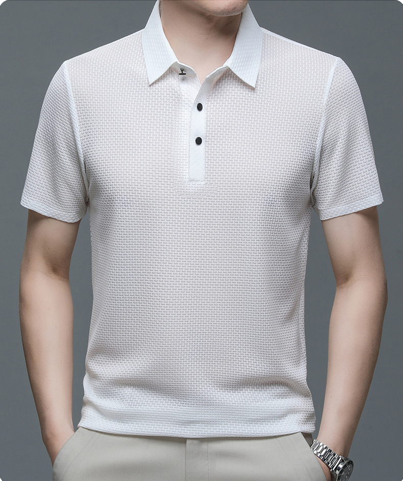 🔥T-shirt estiva da uomo in seta ghiaccio