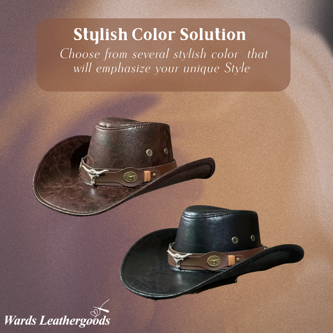 🤠 LIMITED-TIME 50% OFF! ☀️ Breathable Sunshade Cowboy Hat – Wide Brim, Rivet Details, Lightweight 🌵