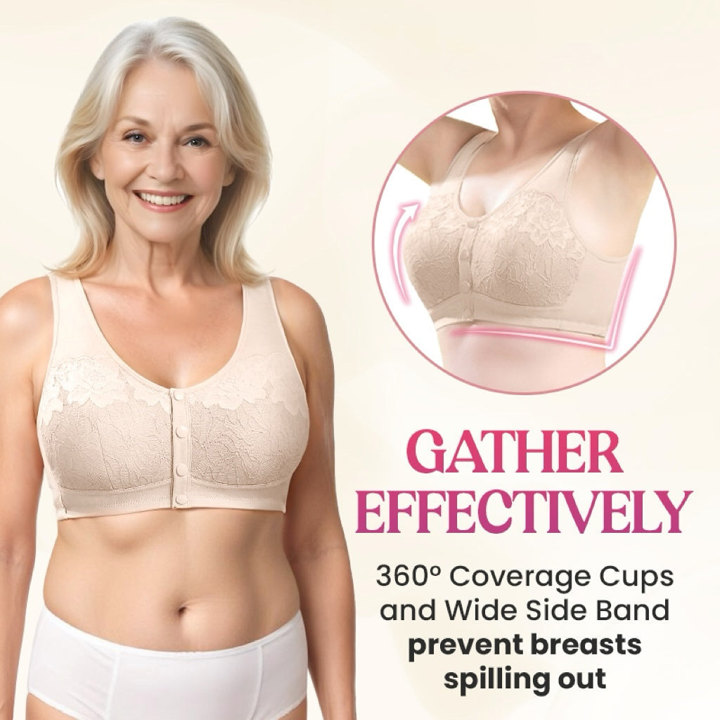 Comfortable Wireless Shaping Front-Fasten Bra