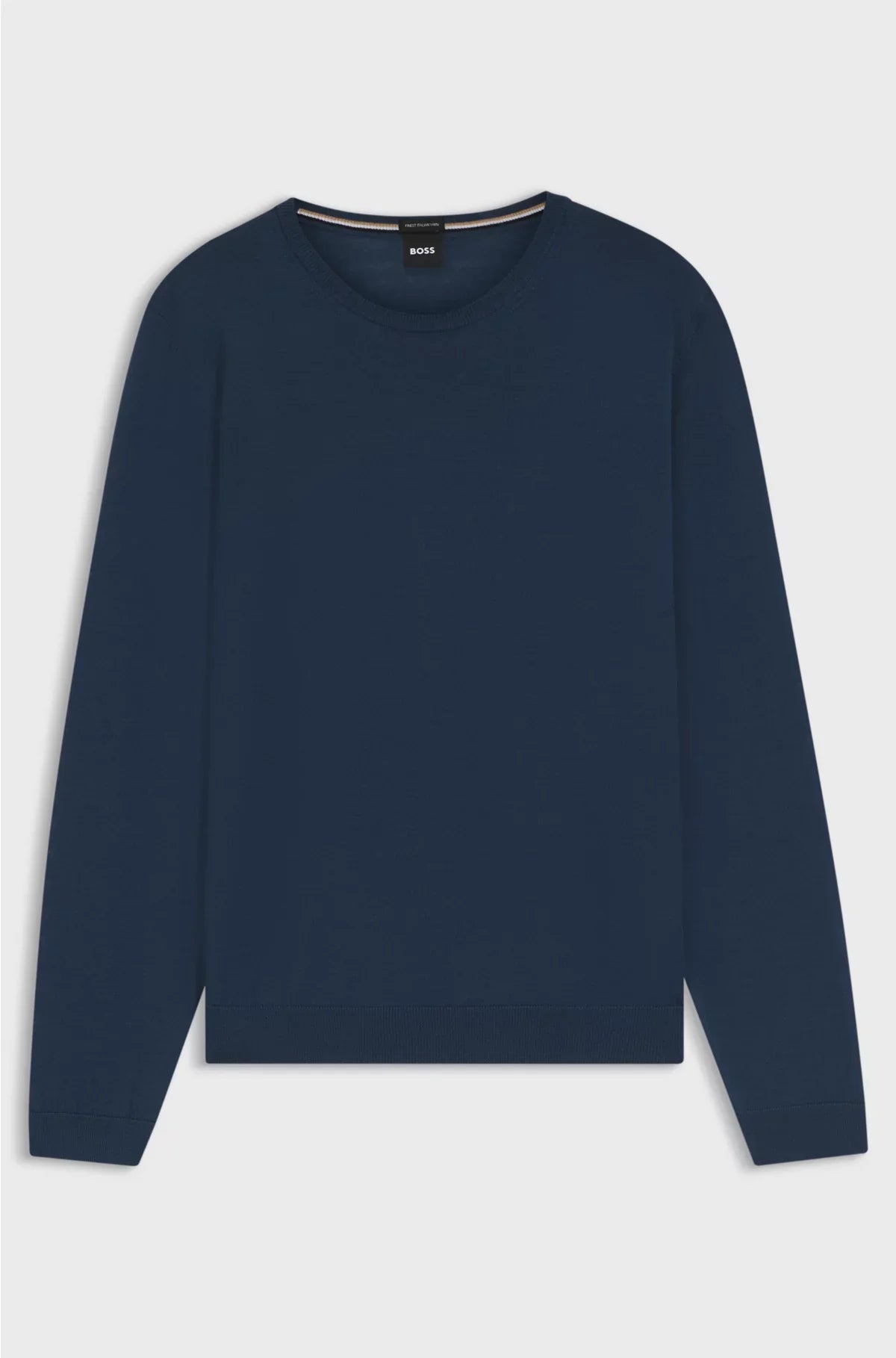 SLIM-FIT SWEATER IN MERINO WOOL WITH CREW NECKLINE