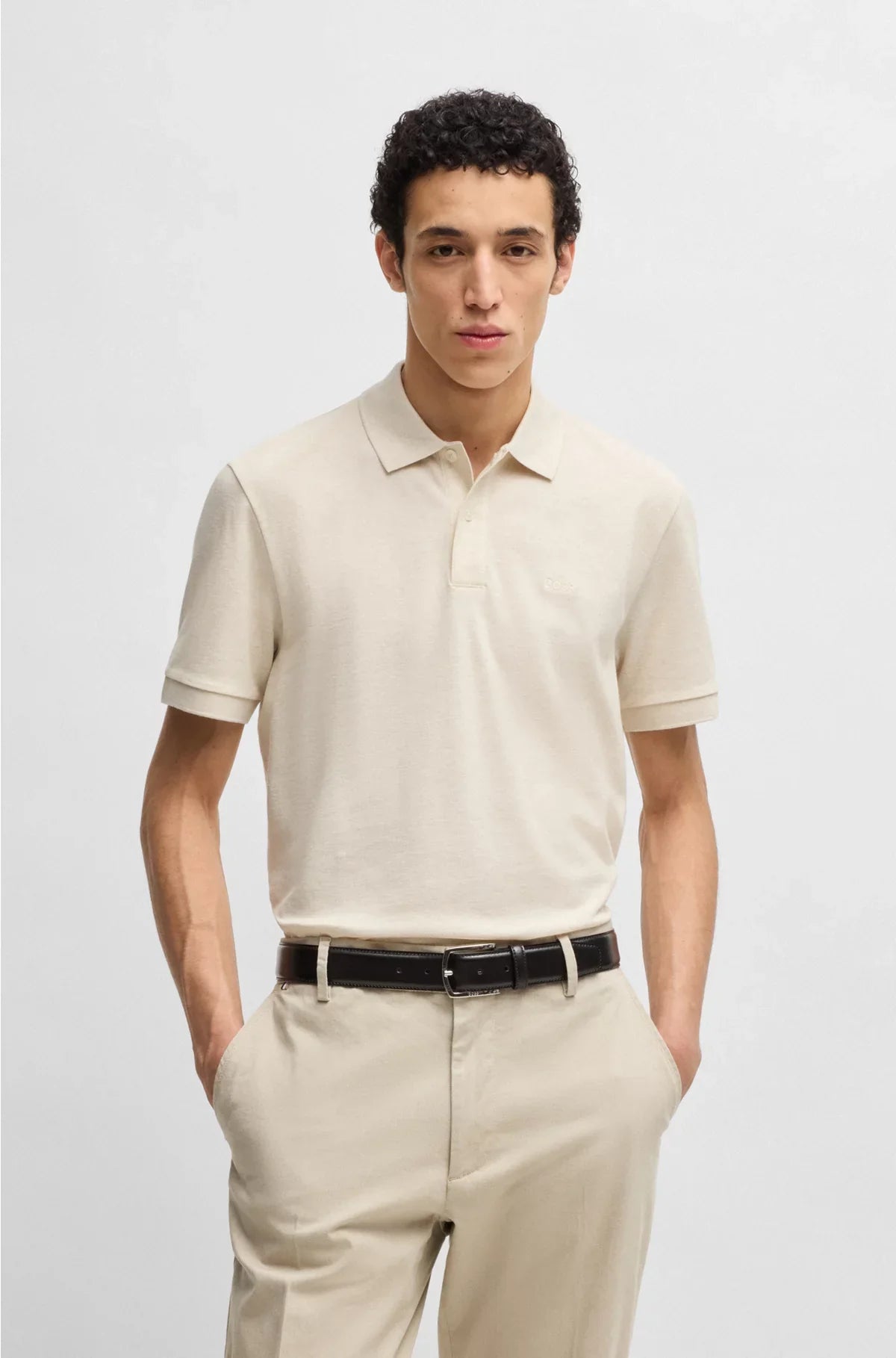 PALLAS POLO SHIRT IN COTTON PIQUE WITH LOGO DETAILS
