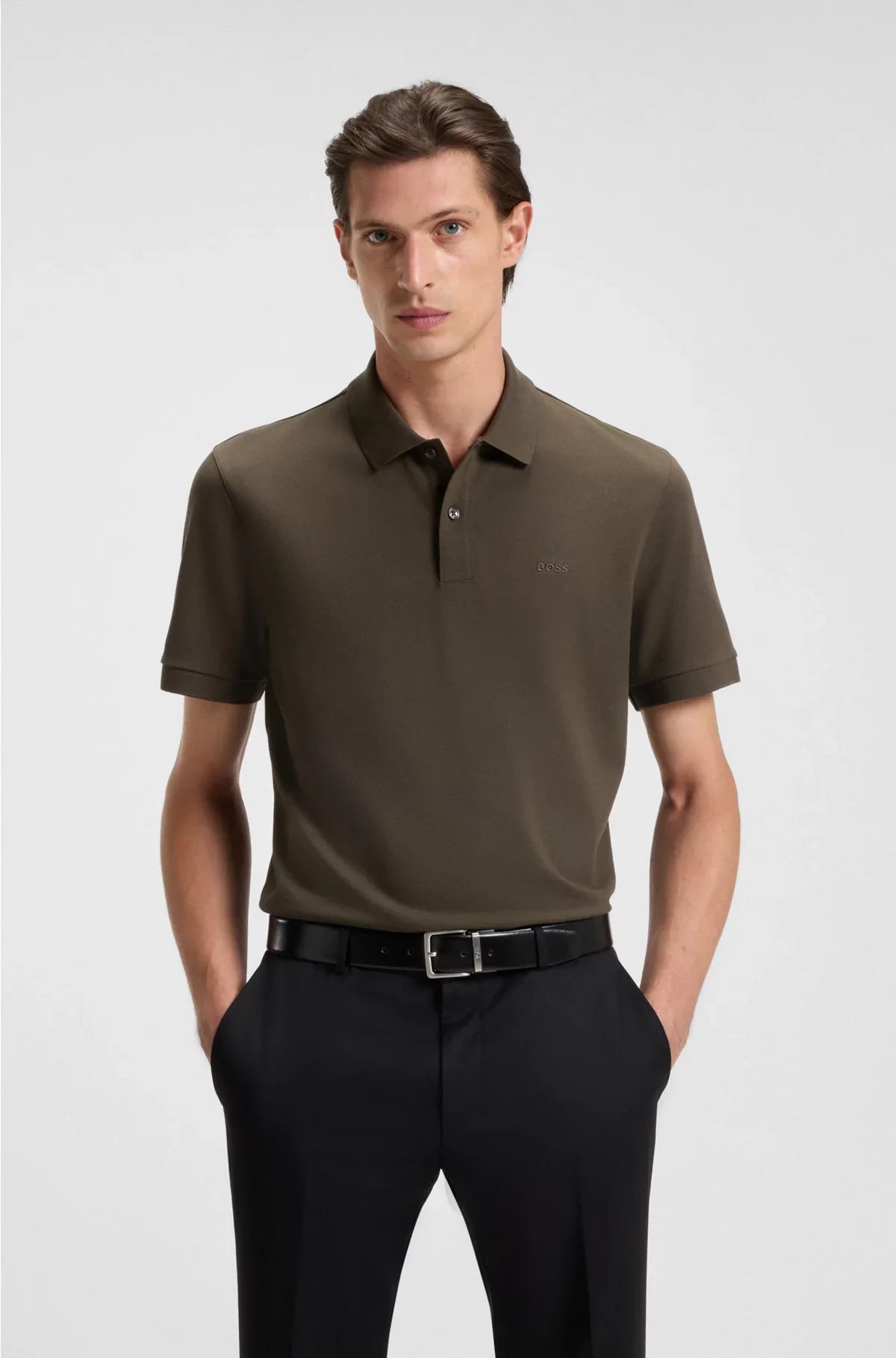 PALLAS POLO SHIRT IN COTTON PIQUE WITH LOGO DETAILS