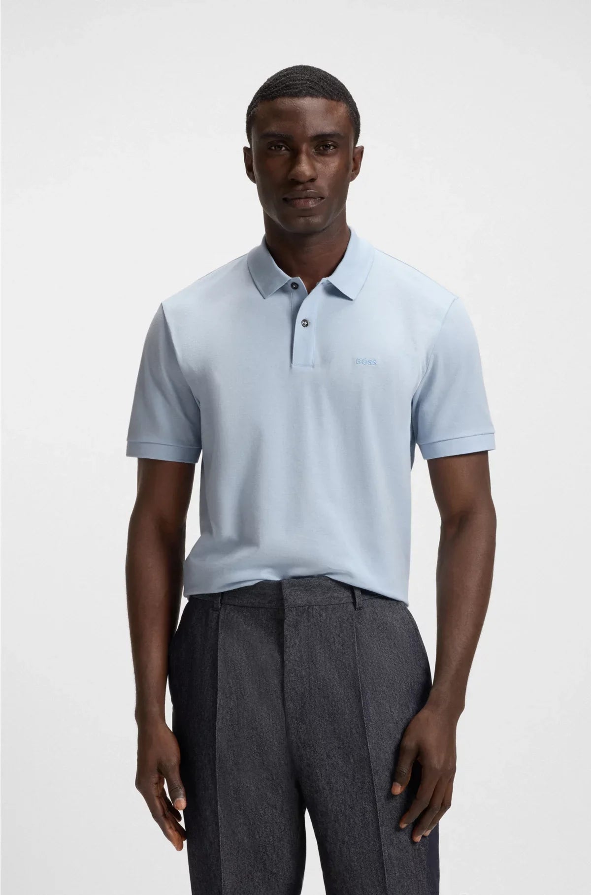 PALLAS POLO SHIRT IN COTTON PIQUE WITH LOGO DETAILS