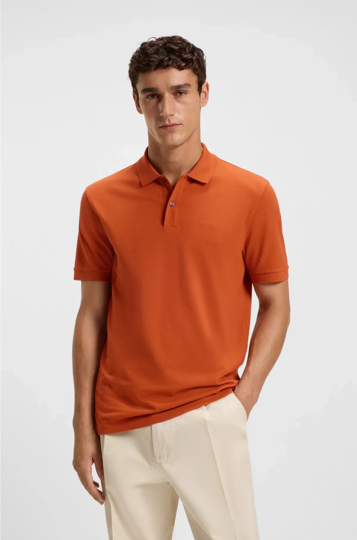 PALLAS POLO SHIRT IN COTTON PIQUE WITH LOGO DETAILS