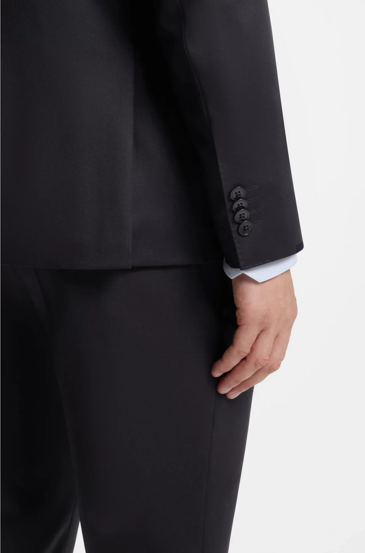 REGULAR-FIT SUIT JACKET IN VIRGIN-WOOL SERGE