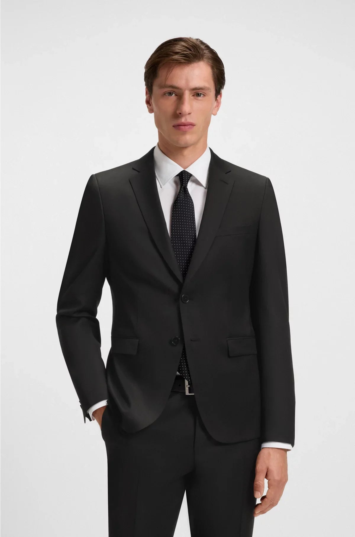 GIACCA COMPLETO EXTRA SLIM FIT IN SERGIA DI PURA LANA VERGINE