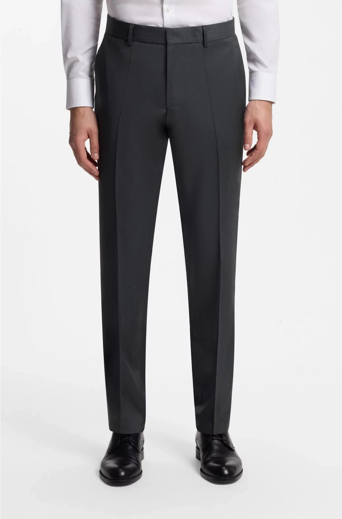 REGULAR-FIT TROUSERS IN VIRGIN-WOOL SERGE