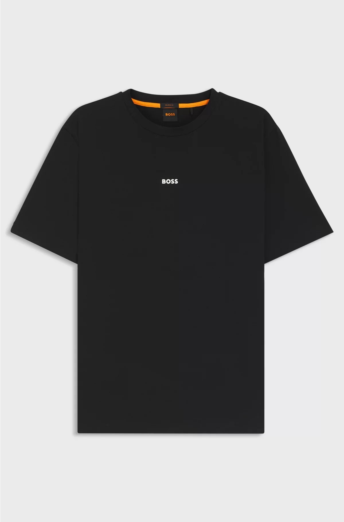 STRETCH-COTTON T-SHIRT WITH LOGO PRINT