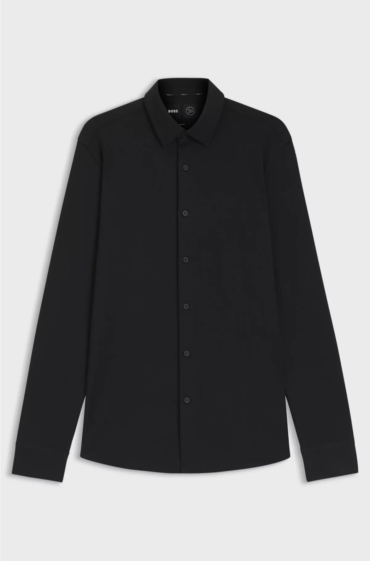 CAMICIA SLIM FIT IN MISTO COTONE ELASTICIZZATO AD ALTE PRESTAZIONI