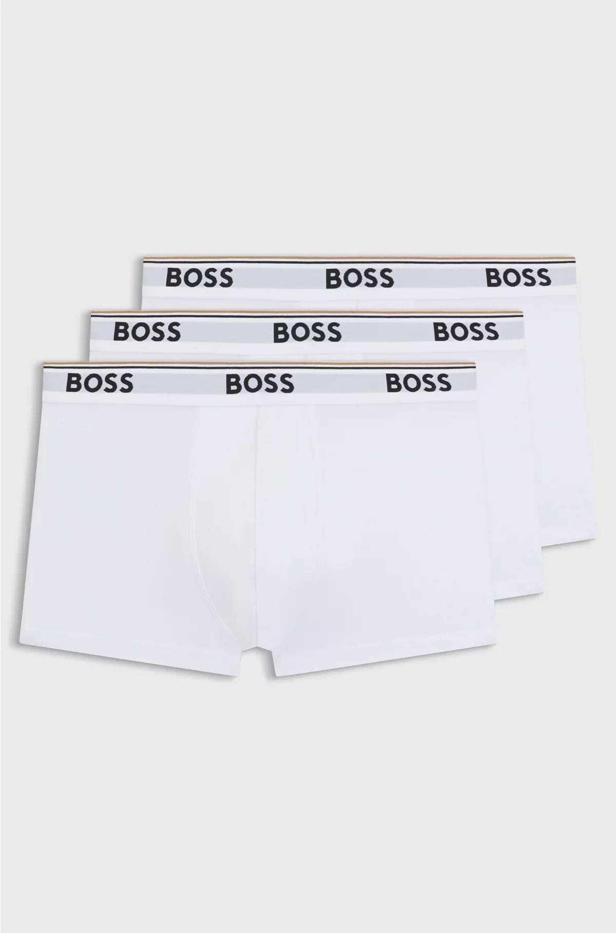 THREE-PACK OF STRETCH-COTTON TRUNKS WITH LOGO WAISTBANDS