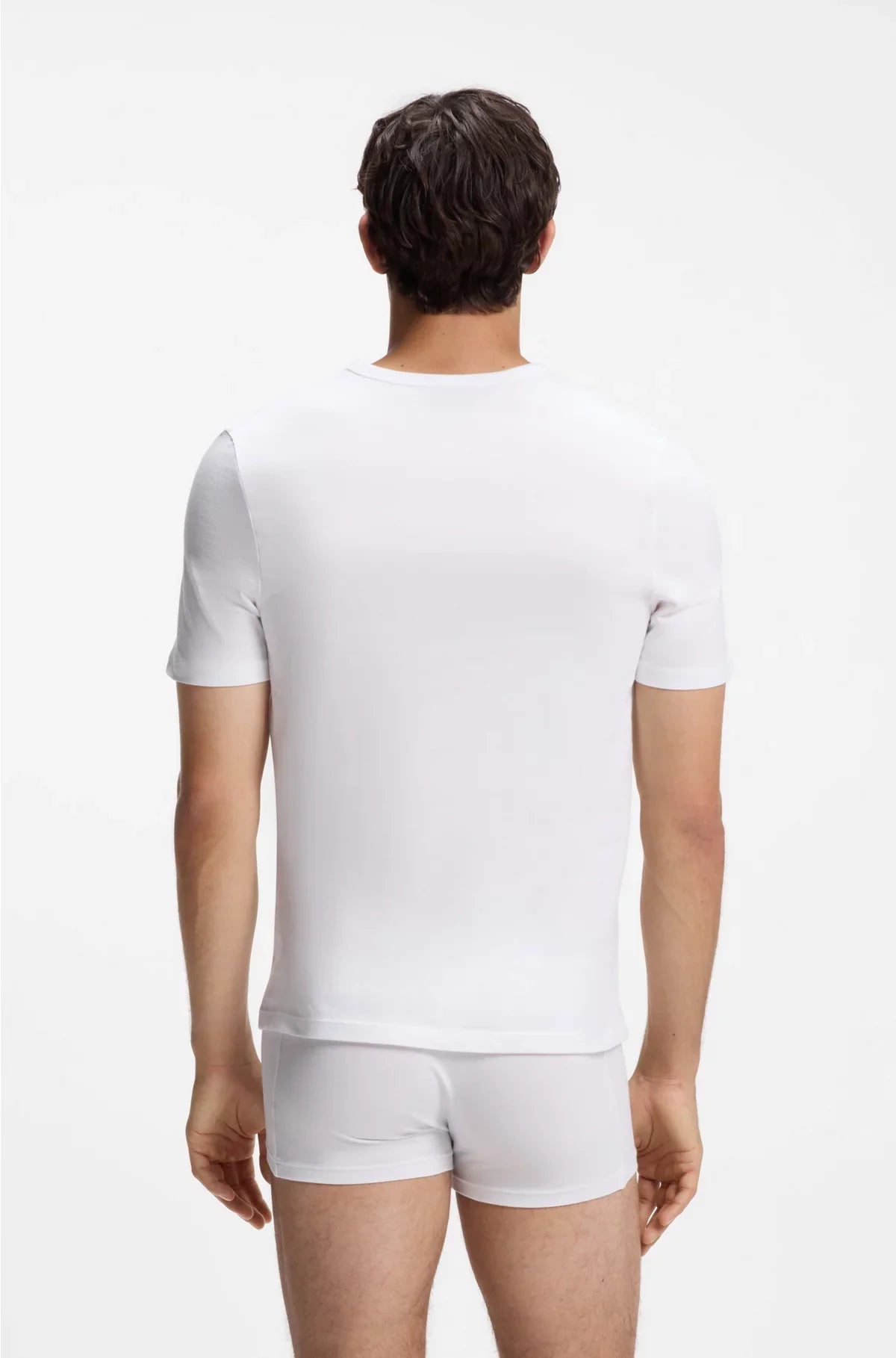 THREE-PACK OF V-NECK UNDERWEAR T-SHIRTS IN COTTON
