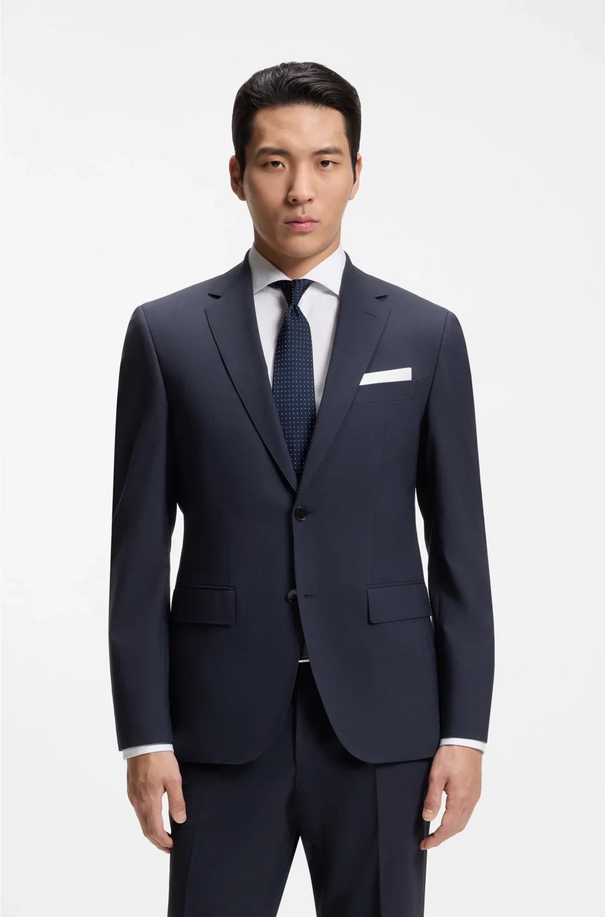 Giacca da abito regular fit in lana vergine stretch