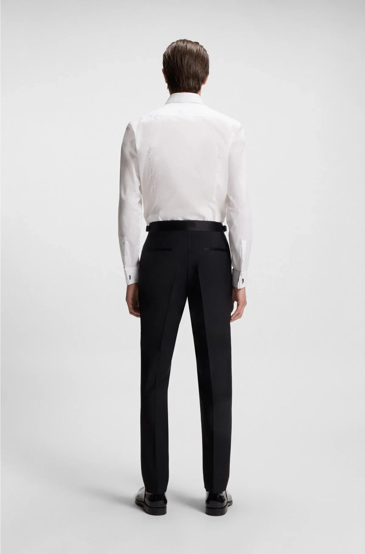 SLIM-FIT DRESS SHIRT IN EASY-IRON STRETCH-COTTON POPLIN