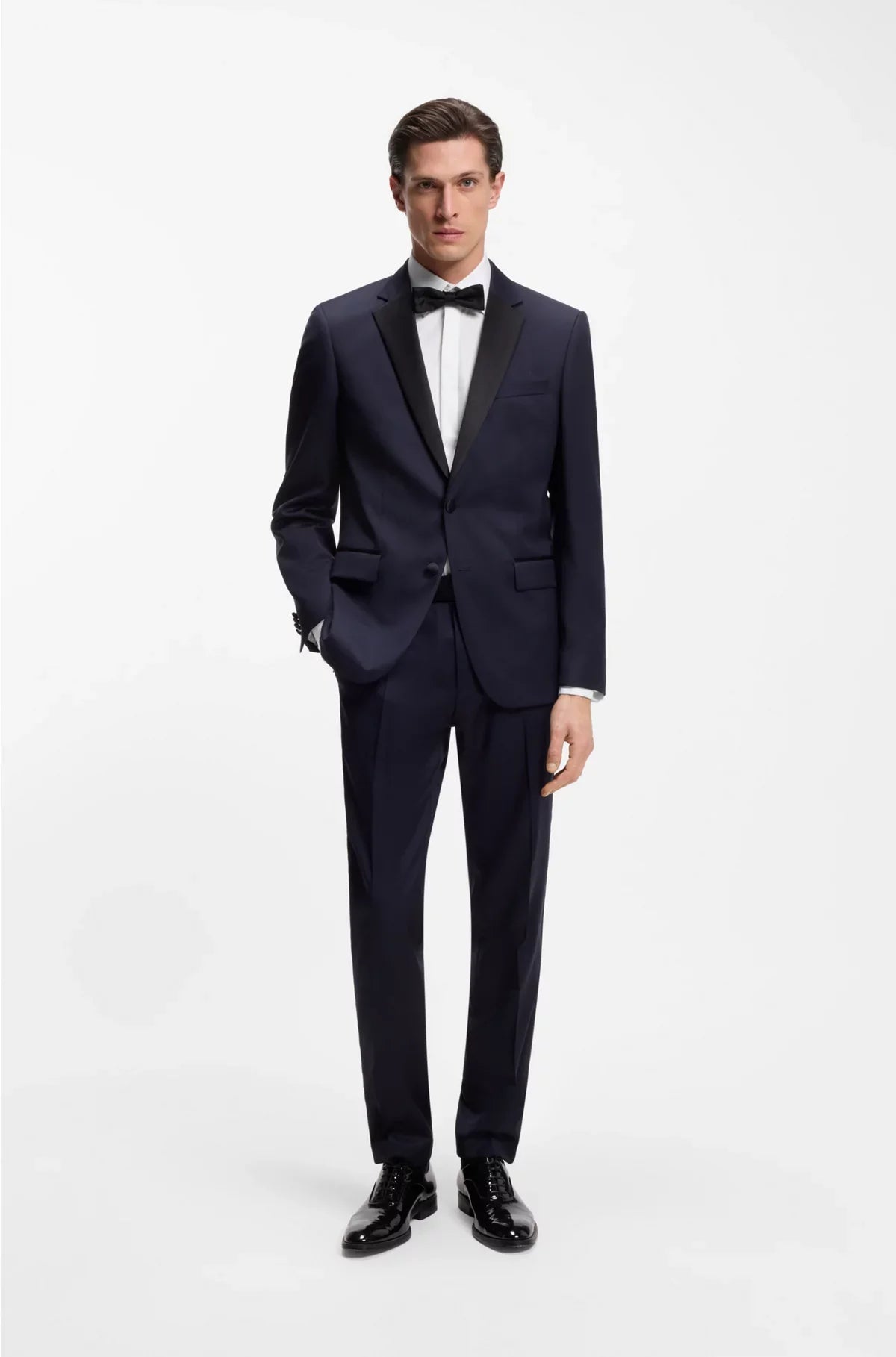 SLIM-FIT DRESS SHIRT IN EASY-IRON STRETCH COTTON