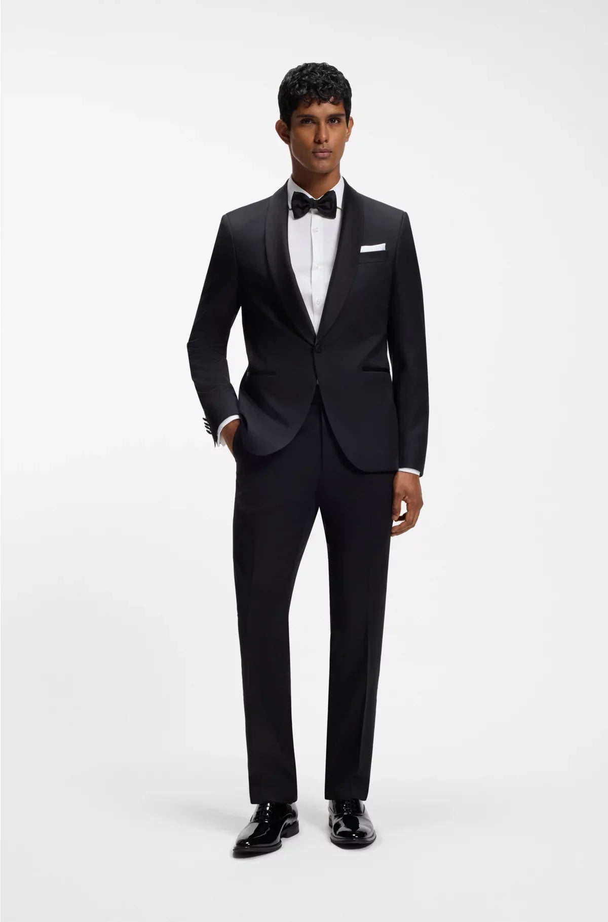 SLIM-FIT SHIRT IN STRETCH-COTTON TWILL