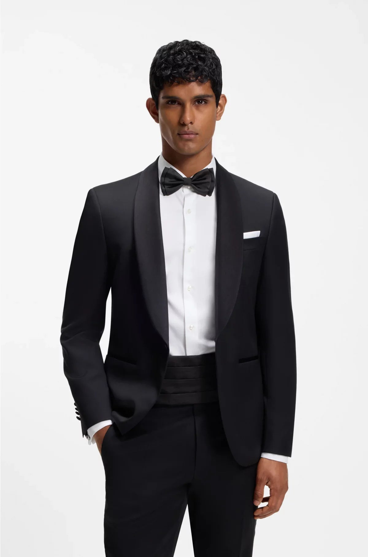 SILK BOW TIE AND CUMMERBUND GIFT SET