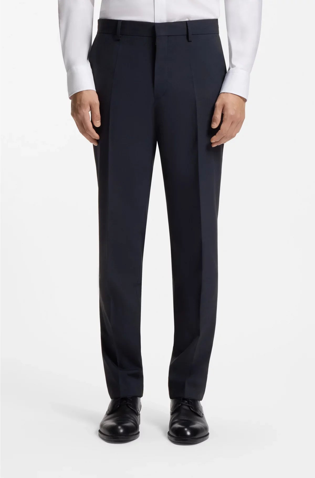 REGULAR-FIT TROUSERS IN STRETCH VIRGIN WOOL