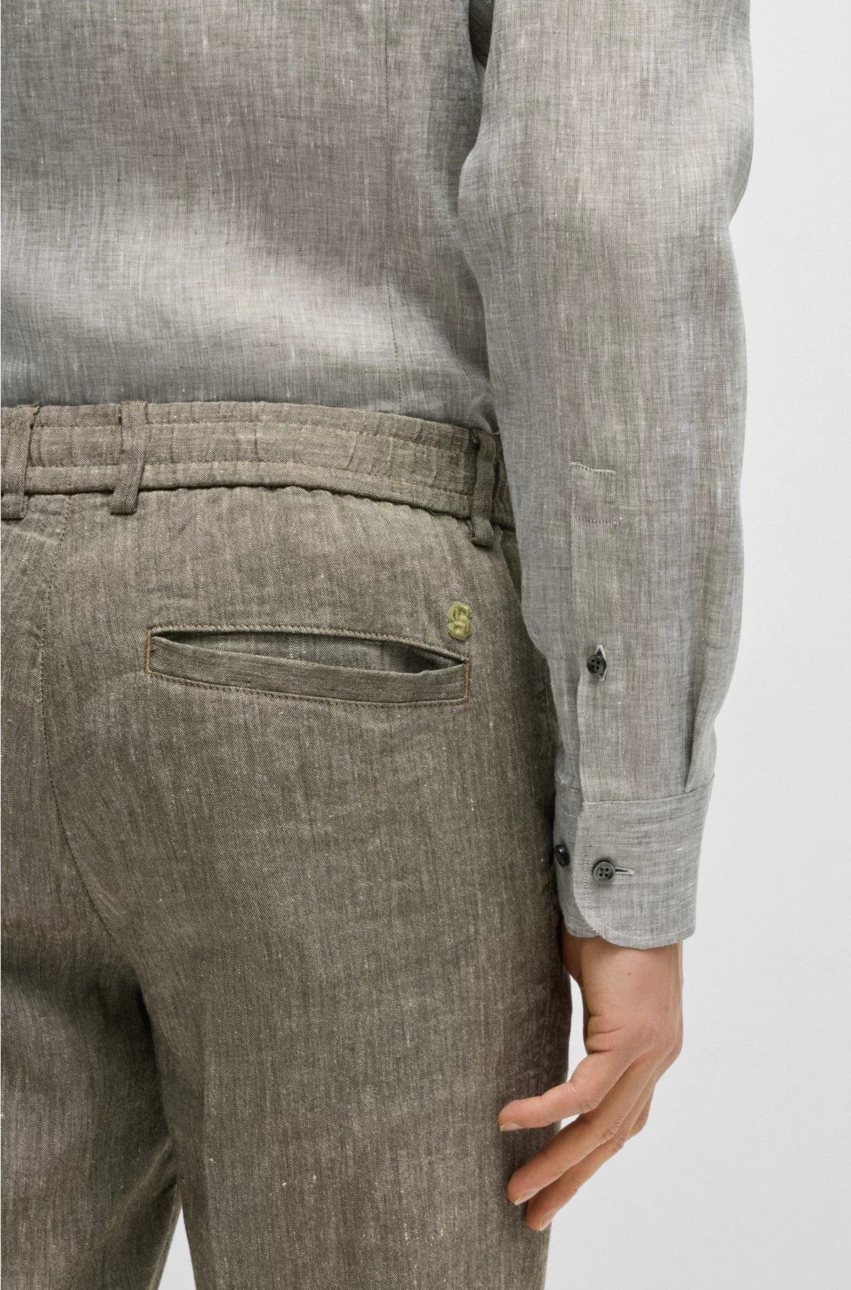 CAMICIA SLIM FIT IN LINO DI PRODUZIONE ITALIANA