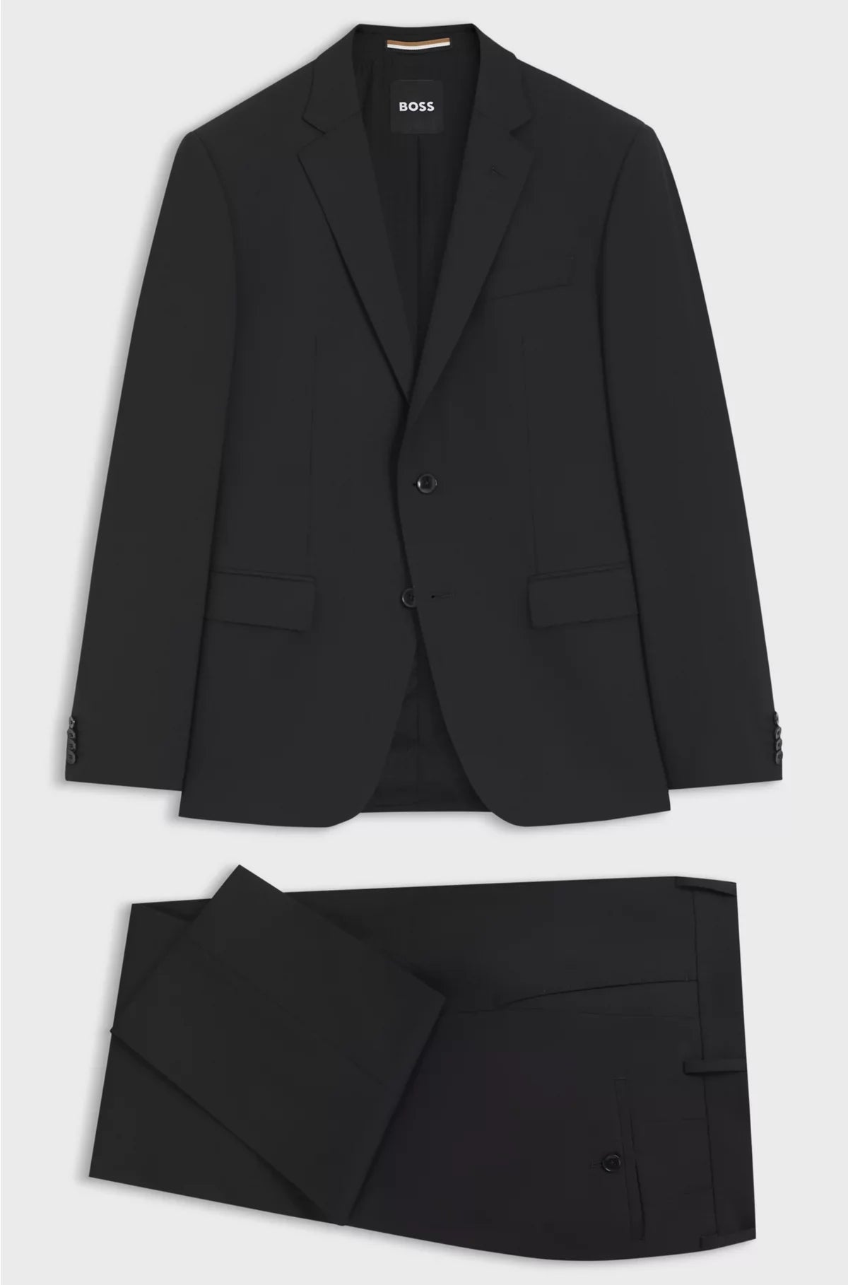 TWO-PIECE SLIM-FIT SUIT IN STRETCH VIRGIN WOOL