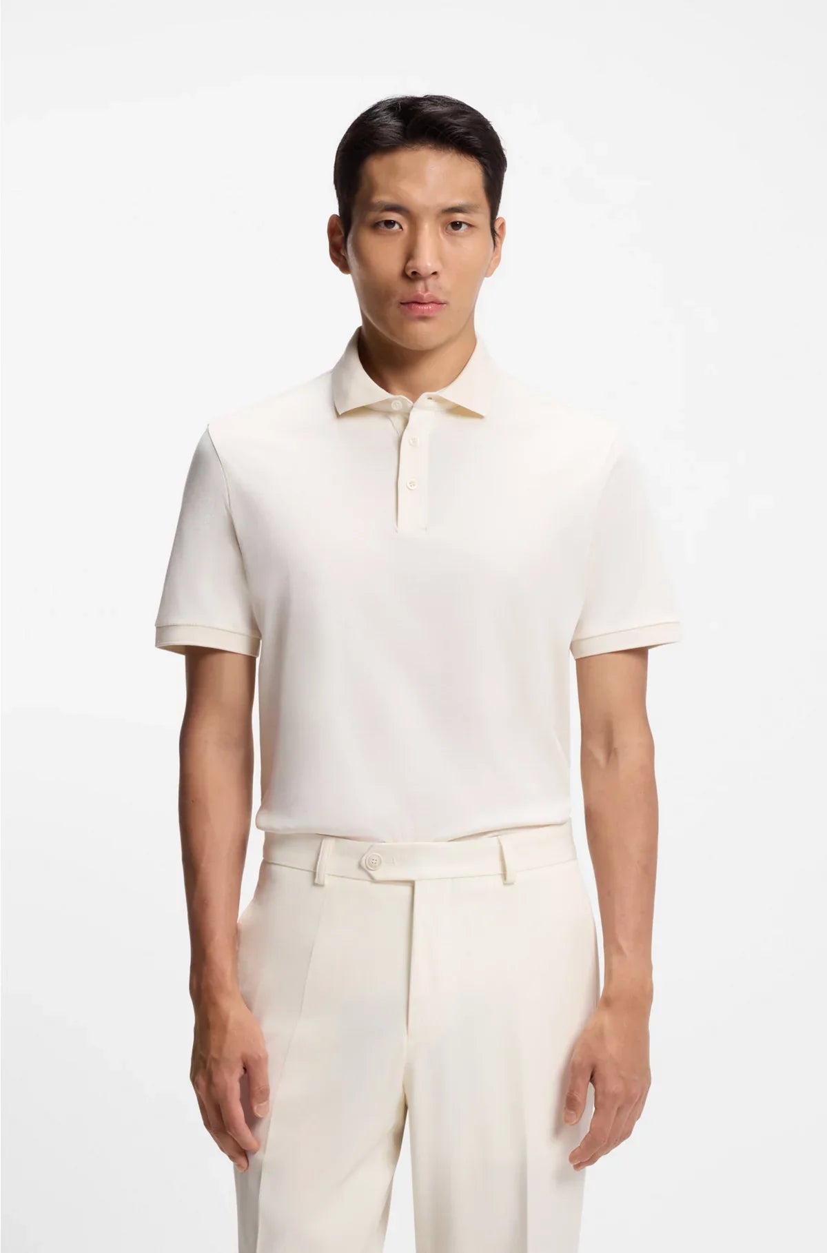 REGULAR-FIT POLO SHIRT IN MERCERISED COTTON