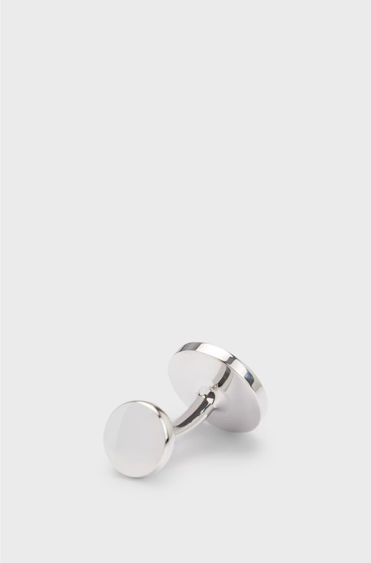 GEMELLI ROTONDI IN OTTONE LUCIDO CON LOGO INCISO