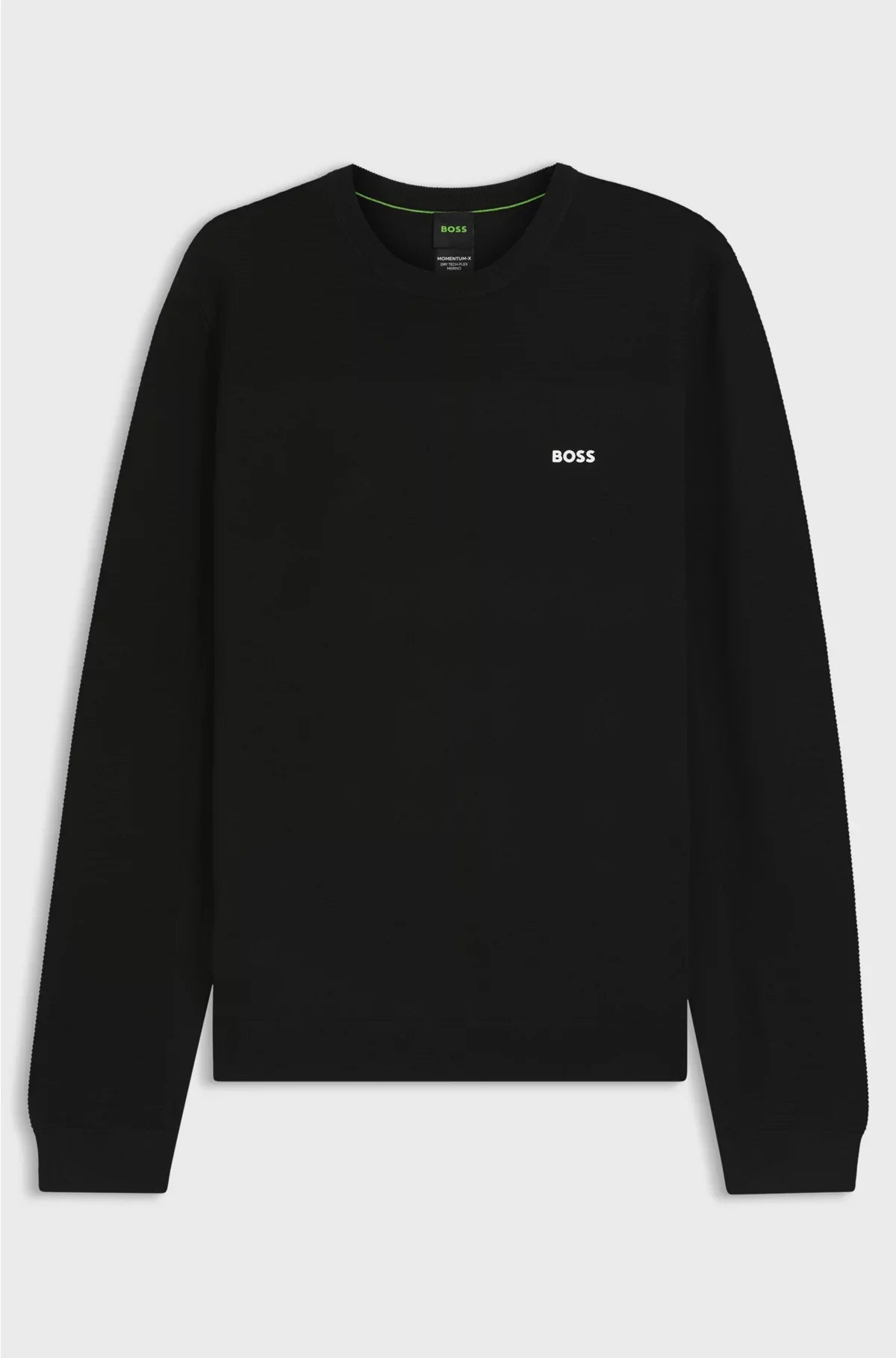 BRANDED CREW-NECK SWEATER IN DRY-FLEX FABRIC