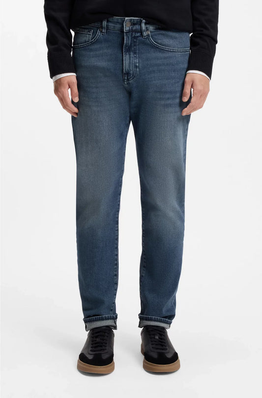 JEANS REGULAR FIT MAINE IN DENIM COMFORT STRETCH BLU MEDIO
