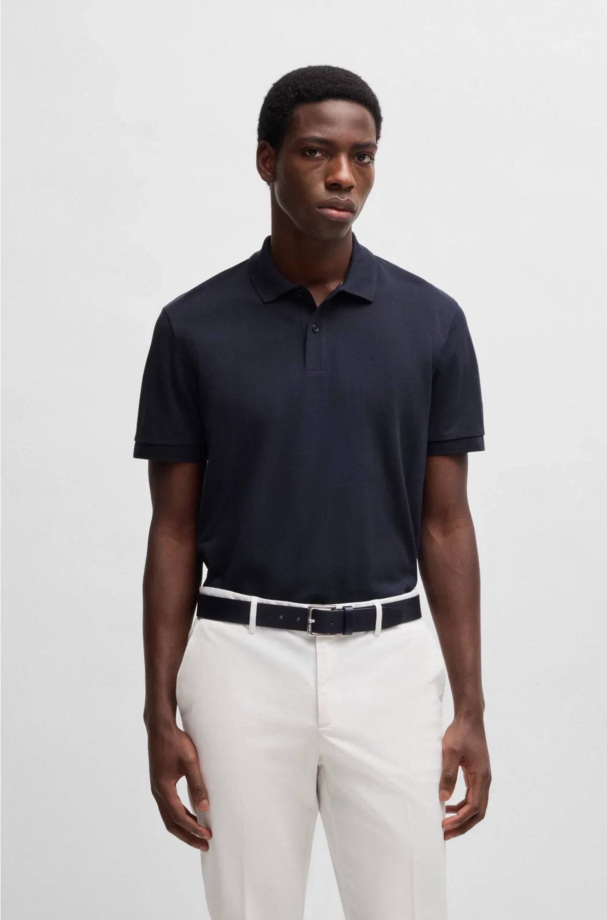 REGULAR-FIT POLO SHIRT IN COTTON PIQUE