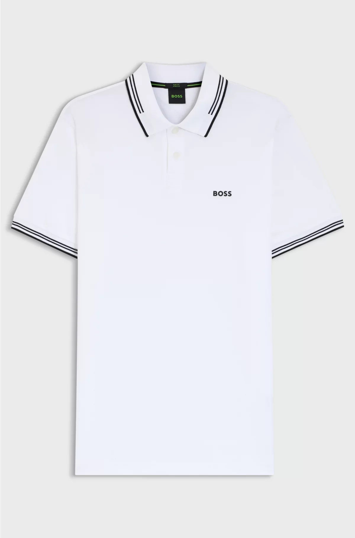 STRETCH-COTTON SLIM-FIT POLO SHIRT WITH BRANDING